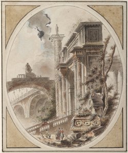 建筑废墟的幻想 作者 让·亨利·亚历山大·佩内特